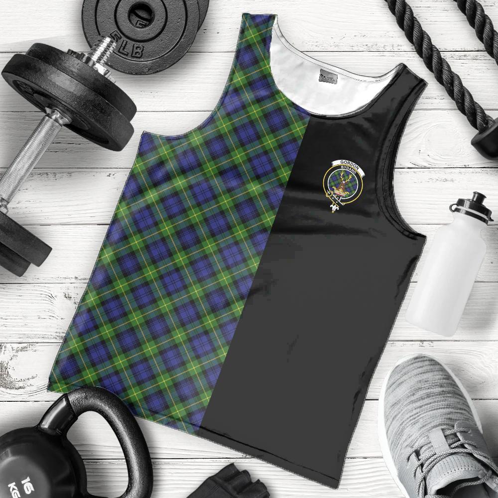 Gordon Modern Tartan Crest Men's Tank Top - Cross Style
