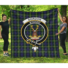 Gordon of Esslemont Tartan Crest Quilt