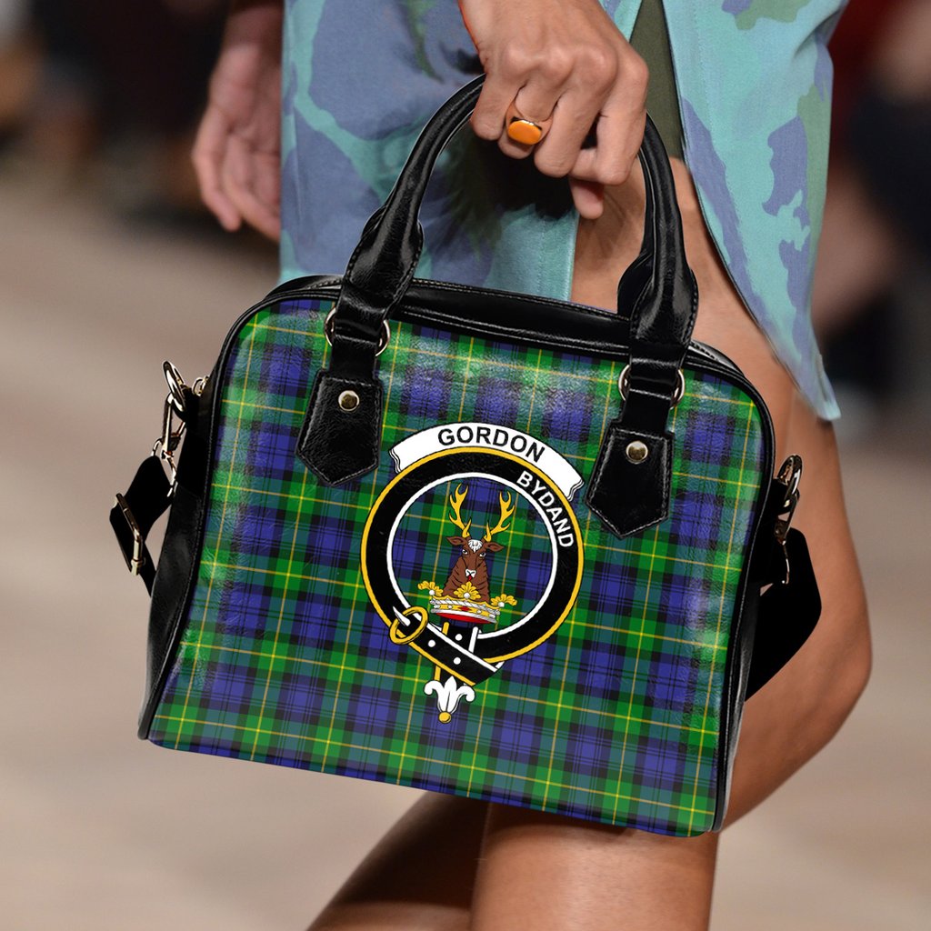 Gordon Modern Tartan Crest Shoulder Handbags