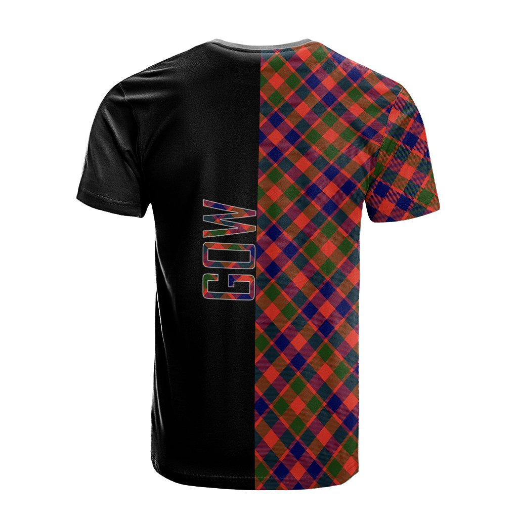 Gow Modern Tartan T-Shirt Half of Me - Cross Style
