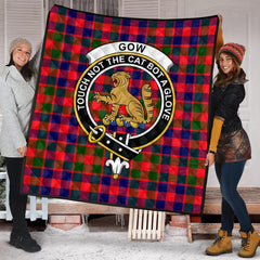 Gow of McGouan Tartan Crest Quilt