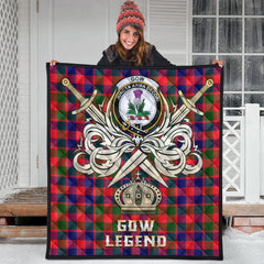 Gow of Skeoch Tartan Crest Legend Gold Royal Premium Quilt