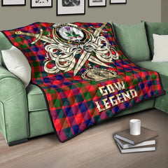 Gow of Skeoch Tartan Crest Legend Gold Royal Premium Quilt