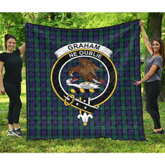 Graham of Menteith Tartan Crest Quilt