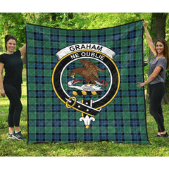 Graham of Menteith Ancient Tartan Crest Quilt