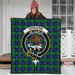 Graham of Menteith Modern Tartan Crest Quilt