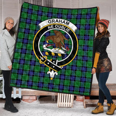 Graham of Menteith Modern Tartan Crest Quilt