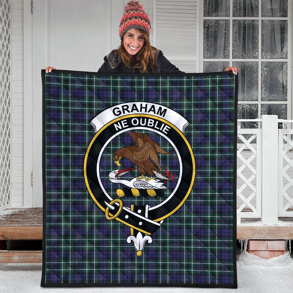 Graham of Montrose Modern Tartan Crest Quilt