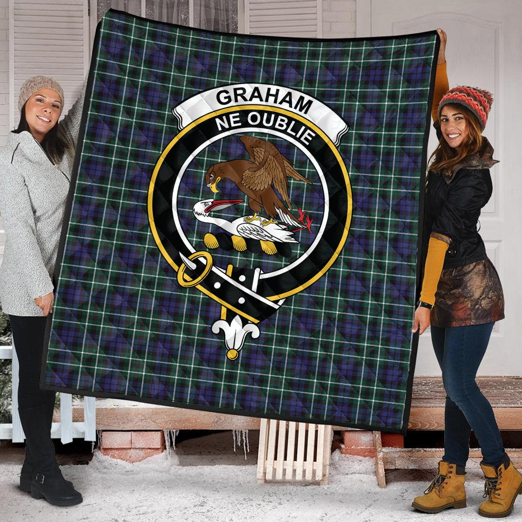 Graham of Montrose Modern Tartan Crest Quilt