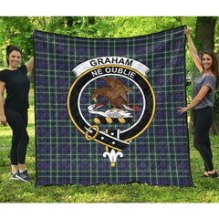 Graham of Montrose Modern Tartan Crest Quilt