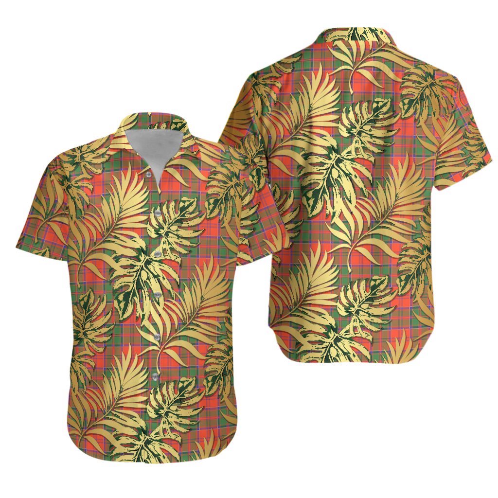Grant Ancient Tartan Vintage Leaves Hawaiian Shirt