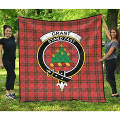 Grant Weathered Tartan Crest Quilt