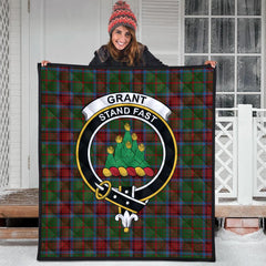 Grant of Monymusk Tartan Crest Quilt