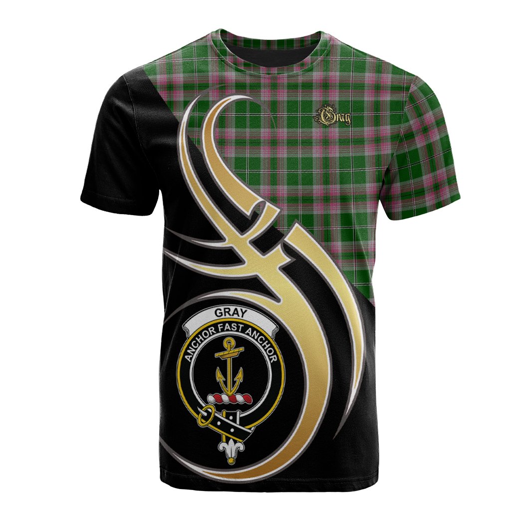 Gray Hunting Tartan T-shirt - Believe In Me Style
