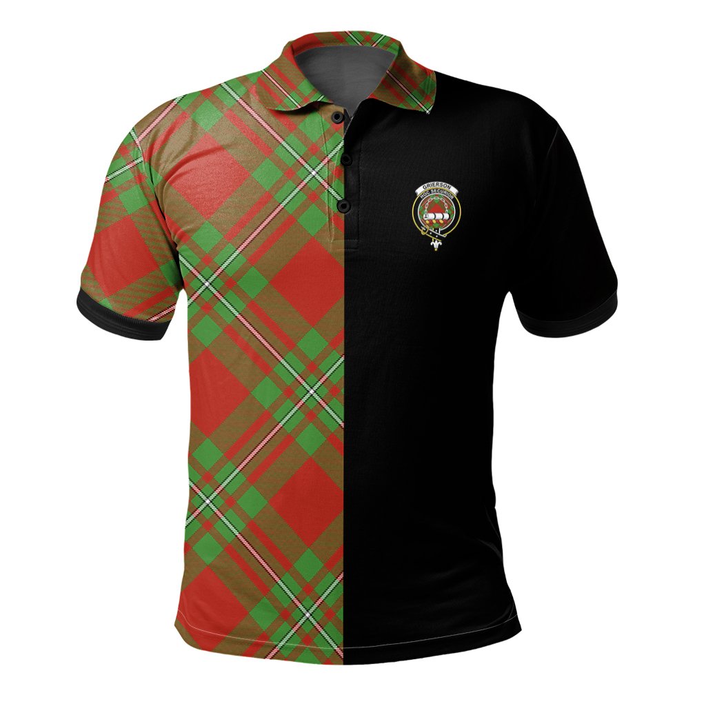 Grierson Tartan Polo Shirt Half of Me - Cross Style