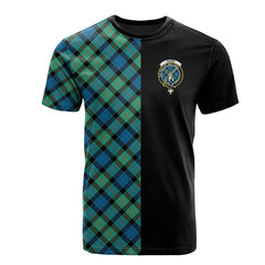 Gunn Ancient Tartan T-Shirt Half of Me - Cross Style