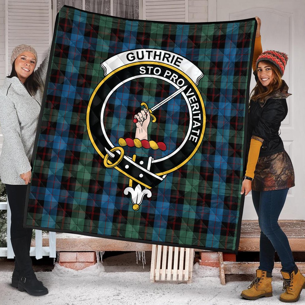 Guthrie Tartan Crest Quilt