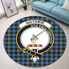 Guthrie Ancient Tartan Crest Round Rug