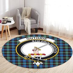 Guthrie Ancient Tartan Crest Round Rug