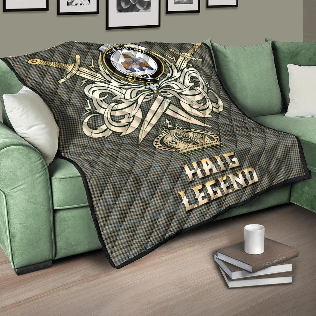 Haig Tartan Crest Legend Gold Royal Premium Quilt