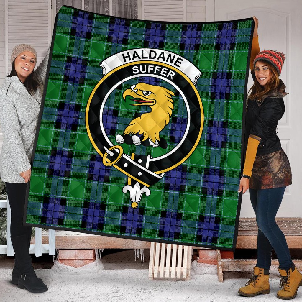 Haldane Tartan Crest Quilt