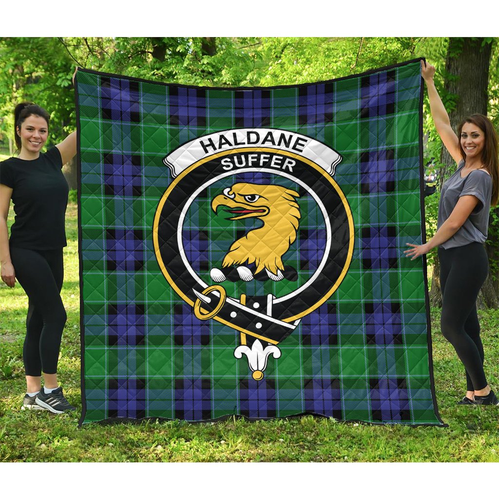 Haldane Tartan Crest Quilt