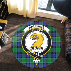 Haldane Tartan Crest Round Rug