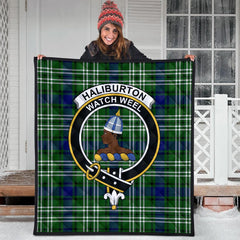 Haliburton Tartan Crest Quilt