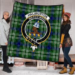 Haliburton Tartan Crest Quilt