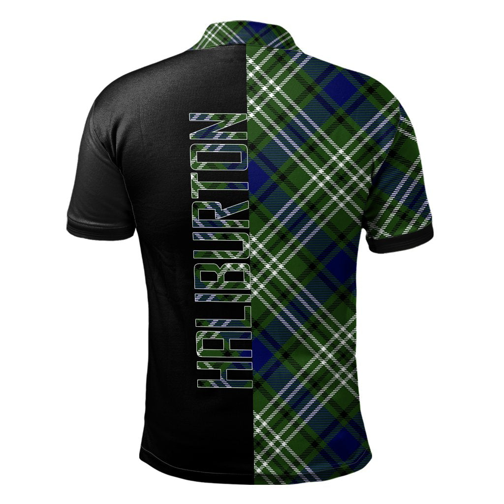 Haliburton Tartan Polo Shirt Half of Me - Cross Style