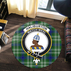 Haliburton Tartan Crest Round Rug