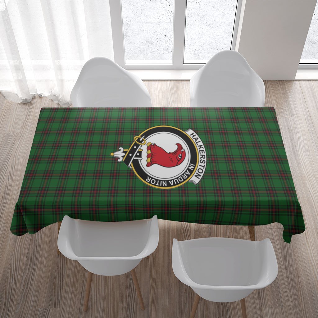 Halkerston Tartan Crest Tablecloth