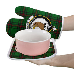 Halkett Tartan Crest Oven Mitt And Pot Holder (2 Oven Mitts + 1 Pot Holder)