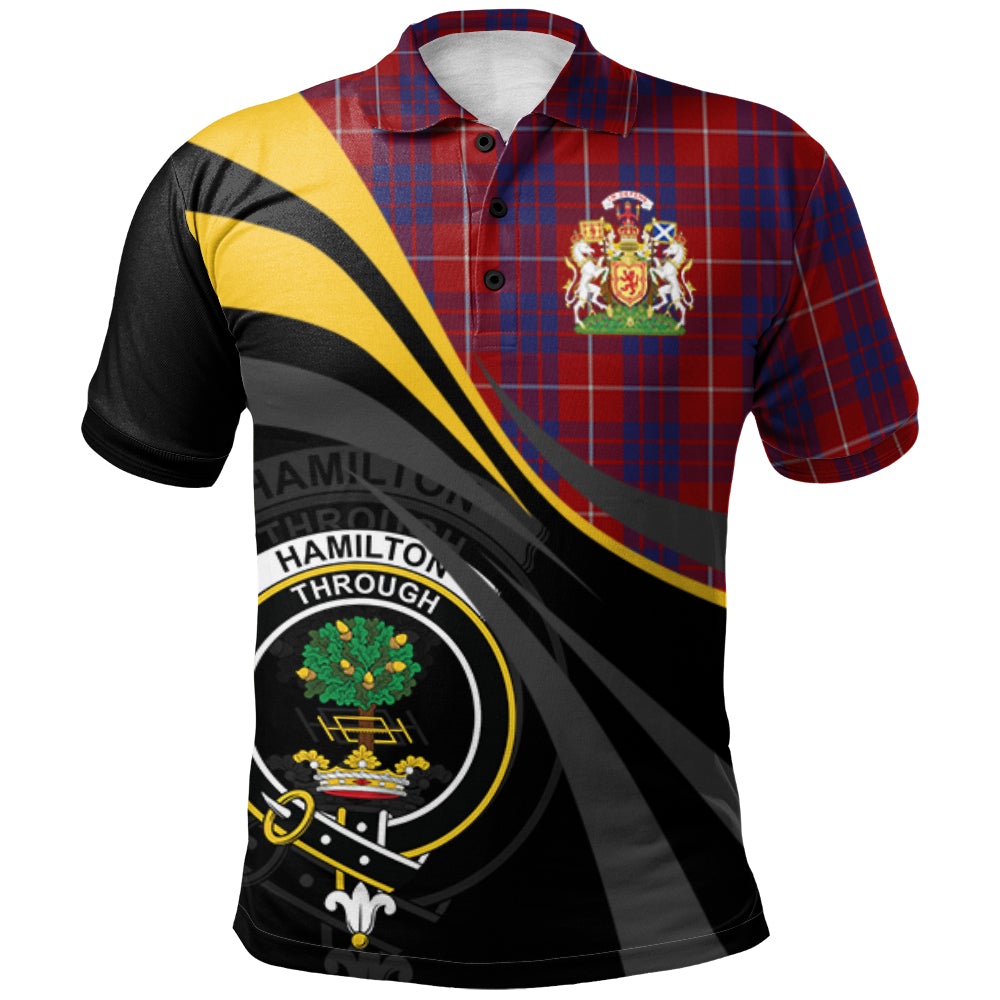 Hamilton Tartan Polo Shirt - Royal Coat Of Arms Style