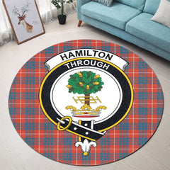 Hamilton Ancient Tartan Crest Round Rug