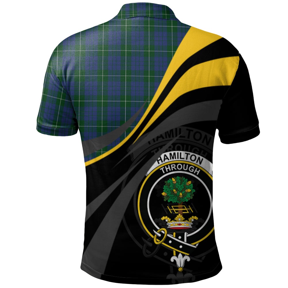 Hamilton Hunting Tartan Polo Shirt - Royal Coat Of Arms Style