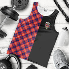 Hamilton Modern Tartan Crest Men's Tank Top - Cross Style