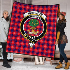 Hamilton Modern Tartan Crest Quilt