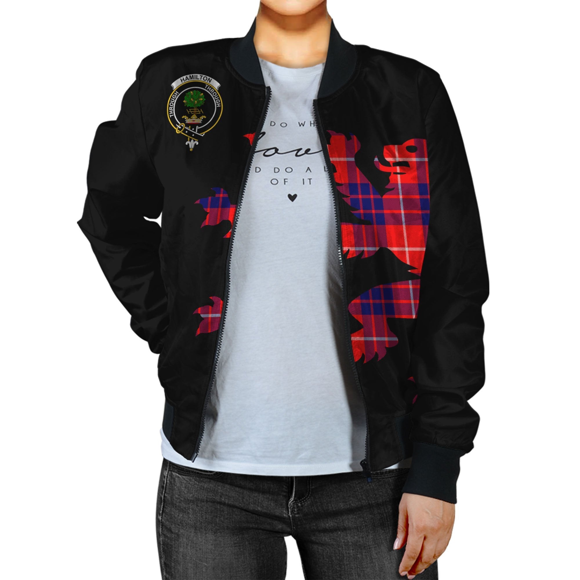 Hamilton Tartan Bomber Jacket Lion & Thistle