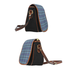 Hannay Blue Tartan Saddle Handbags