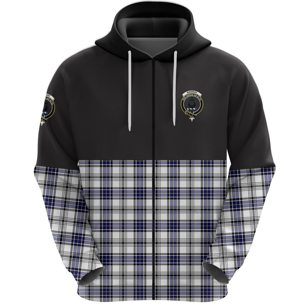 Hannay Modern Clan Half Of Tartan Zipper Hoodie