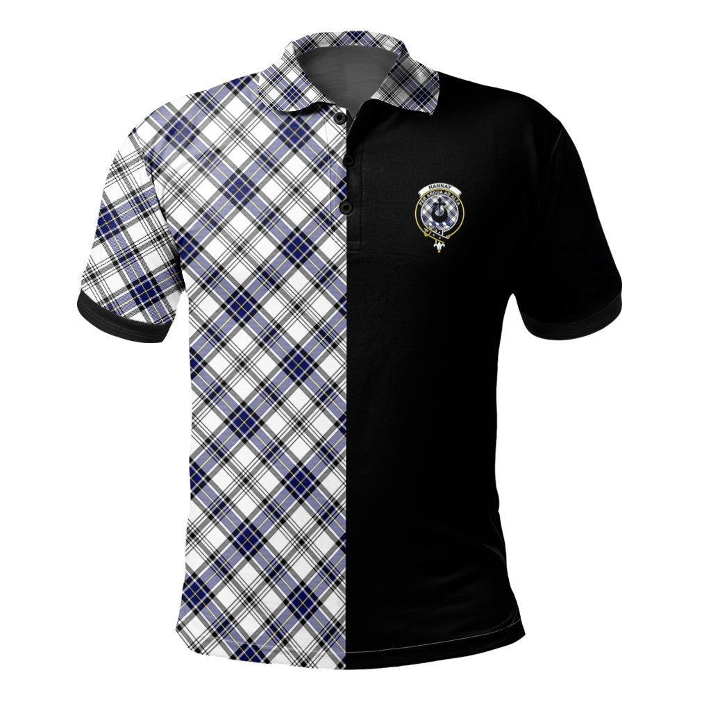 Hannay Modern Tartan Polo Shirt Half of Me - Cross Style