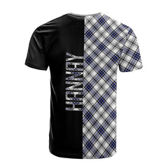 Hannay Modern Tartan T-Shirt Half of Me - Cross Style