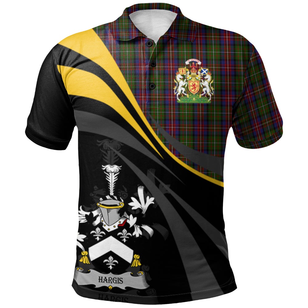 Hargis Tartan Polo Shirt - Royal Coat Of Arms Style