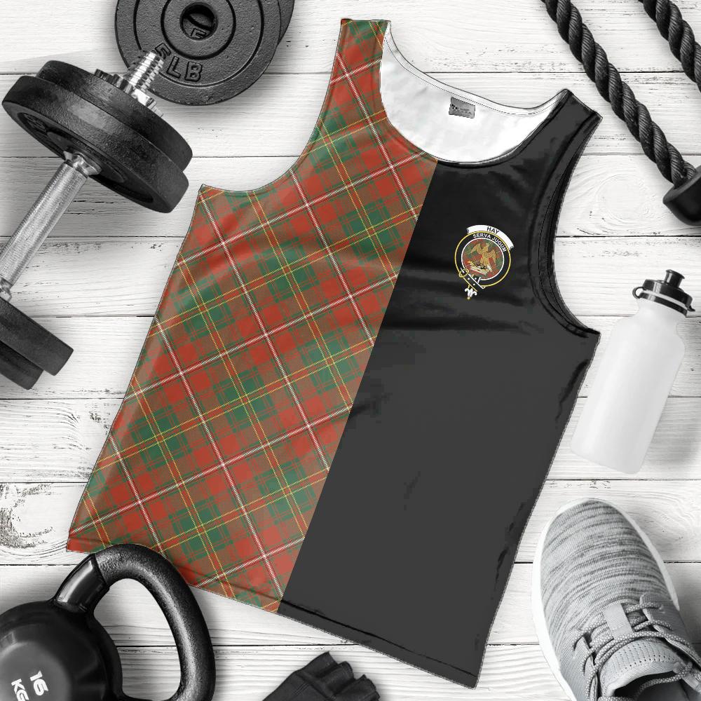 Hay Ancient Tartan Crest Men's Tank Top - Cross Style