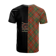 Hay Ancient Tartan T-Shirt Half of Me - Cross Style