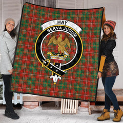 Hay Ancient Tartan Crest Quilt