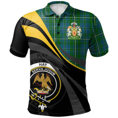 Hay Hunting Tartan Polo Shirt - Royal Coat Of Arms Style
