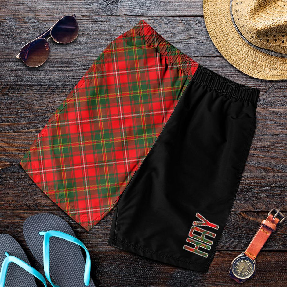 Hay Modern Tartan Crest Men's Short - Cross Style