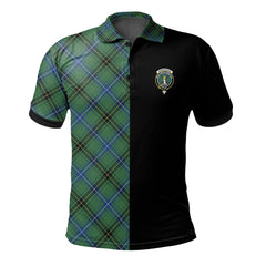 Henderson Ancient Tartan Polo Shirt Half of Me - Cross Style